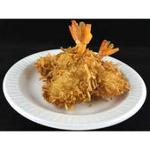 Golden Harvest 21/25 Count Coconut Breaded Butterfly Clean Tail Shrimp, 3 Pound -- 4 per case