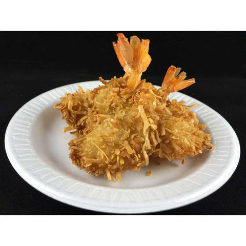 Golden Harvest 21/25 Count Coconut Breaded Butterfly Clean Tail Shrimp, 3 Pound -- 4 per case
