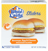 White Castle Egg and Cheese Breakfast Sausage Sandwich, 10.72 Ounce -- 6 per case