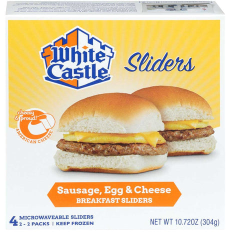 White Castle Egg and Cheese Breakfast Sausage Sandwich, 10.72 Ounce -- 6 per case