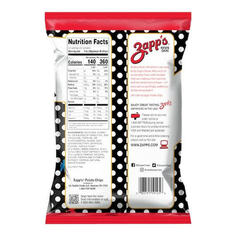 Utz Zapps Voodoo Heat New Orleans Kettle Style Potato Chips, 2.5 Ounce -- 10 per case