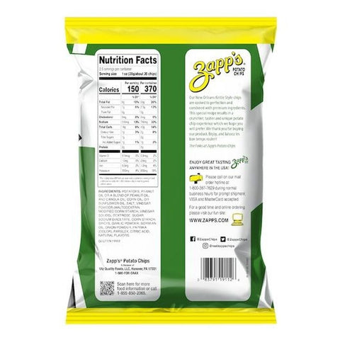 Zapps Cajun Dill Gatortator Kettle Potato Chips, 2.5 Ounce -- 10 per case