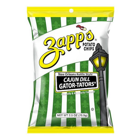 Zapps Cajun Dill Gatortator Kettle Potato Chips, 2.5 Ounce -- 10 per case