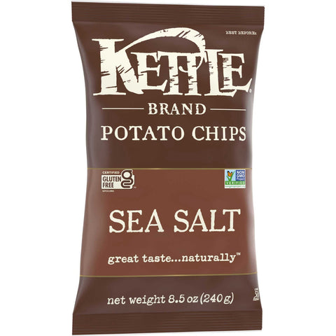 Kettle Brand Lightly Salted Potato Chips - 9 oz. bag, 12 per case