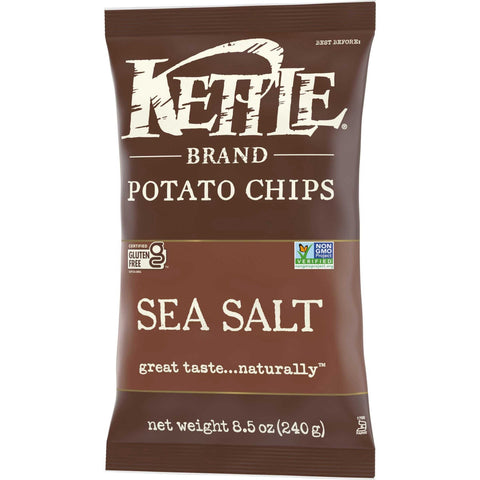 Kettle Brand Lightly Salted Potato Chips - 9 oz. bag, 12 per case
