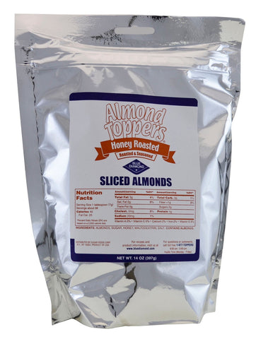 Almond Toppers Honey Brown Sugar 10 Case 14 Ounce