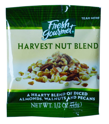 Fresh Gourmet Harvest Nut Blend, 0.5 Ounce -- 150 per case.