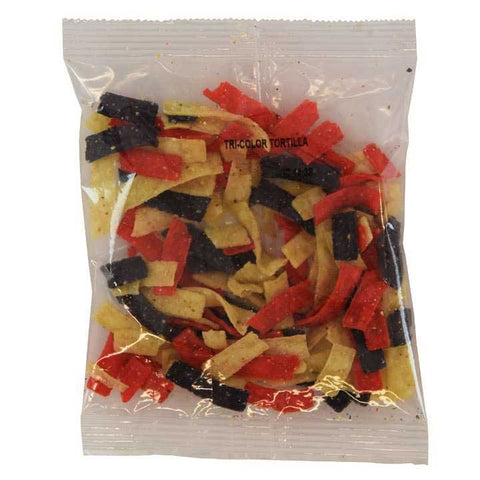 Fresh Gourmet Tri-Color Tortilla Strips, 0.5 Ounce -- 140 per case