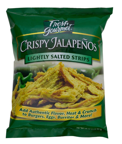 Fresh Gourmet Crispy Jalapeno Strips - 1 lb. package -- 10 per case