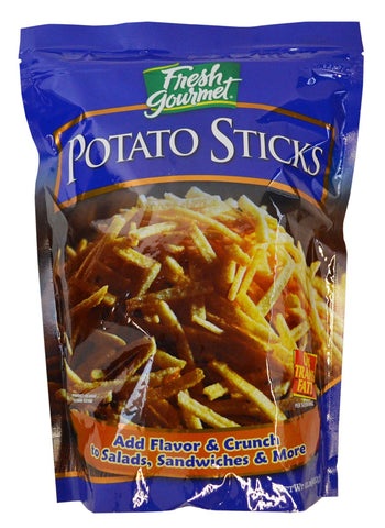 Fresh Gourmet Trans Fat Free Potato Sticks, 1 Pound -- 10 per case.