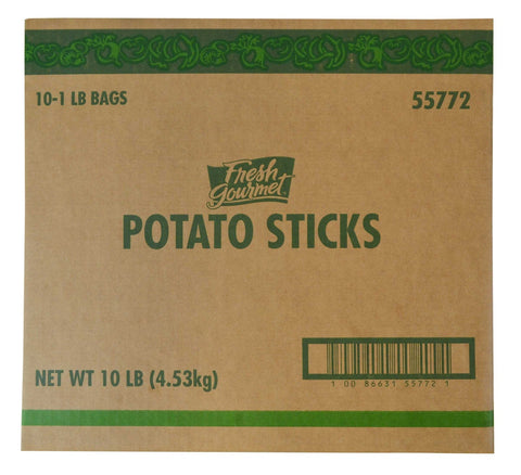 Fresh Gourmet Trans Fat Free Potato Sticks, 1 Pound -- 10 per case.