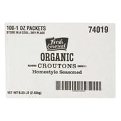 Fresh Gourmet Homestyle Organic Seasoned Crouton, 6.25 Pound.