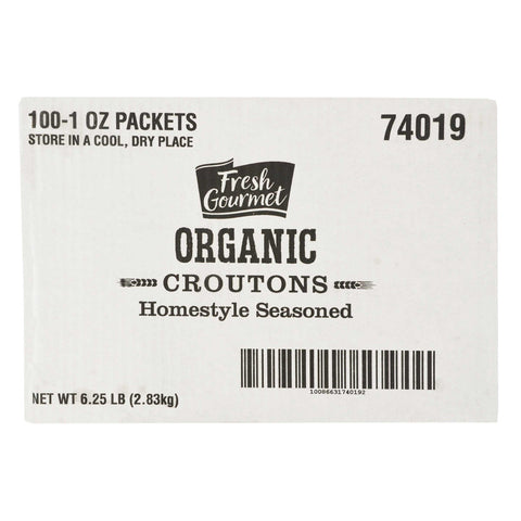 Fresh Gourmet Homestyle Organic Seasoned Crouton, 6.25 Pound.