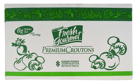 Fresh Gourmet Country Cut Cheese and Garlic Whole Grain Croutons, 2.5 Pound -- 4 per case.