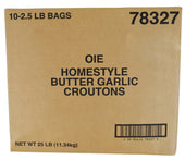Oie Homestyle Butter and Garlic Crouton, 2.5 Pound -- 10 per case.