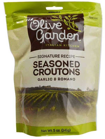 Olive Garden Garlic and Romano Seasoned Croutons, 5 Ounce -- 9 per case