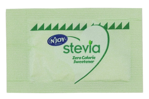 Njoy Green Stevia Sugar Substitute, 1 Gram -- 1000 per case.