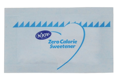 Njoy Blue Aspertame Sugar Substitute, 1 Gram -- 1600 per case.