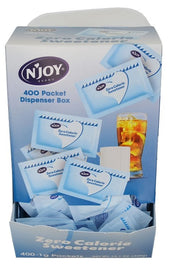 Njoy Blue Aspertame Sugar Substitute, 1 Gram -- 1600 per case.