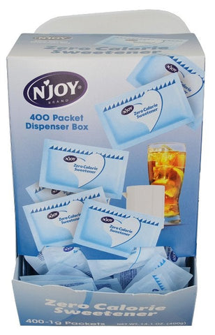 Njoy Blue Aspertame Sugar Substitute, 1 Gram -- 1600 per case.