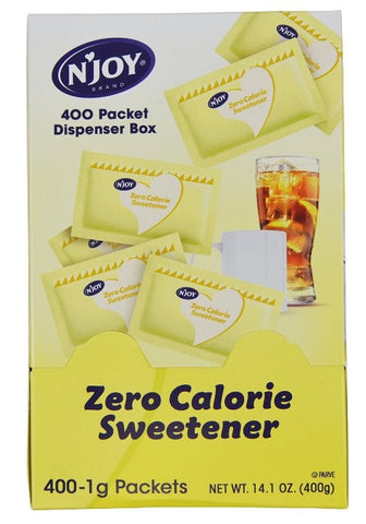 Njoy Yellow Sucralose Sugar Substitute, 1 Gram -- 1600 per case.