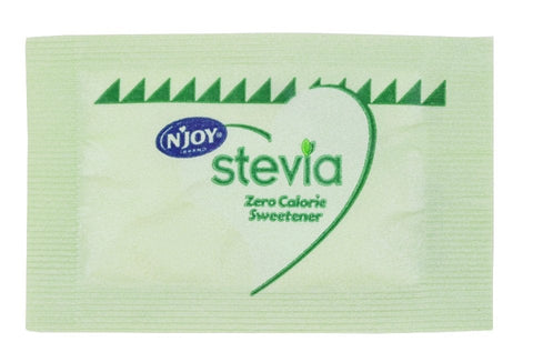Njoy Green Stevia Sugar Substitute, 1 Gram -- 1600 per case.