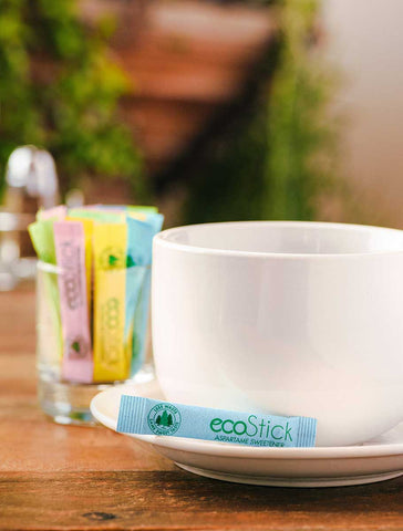 Ecostick Blue Aspartame Sugar Substitute, 0.5 Gram Packet -- 2000 per case.