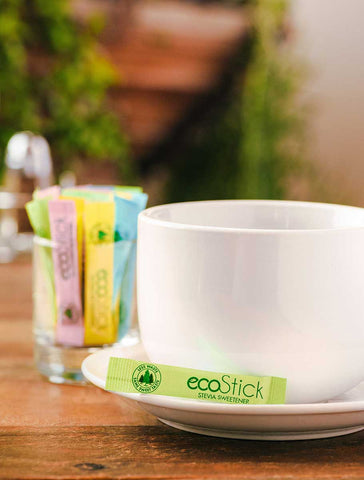 Ecostick Sugar Substitute Stevia Sticks, 0.5 Gram -- 2000 per case.