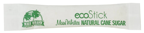 Ecostick Naturally White Single Serve Sugar Sticks, 2.8 Gram -- 2000 per case.