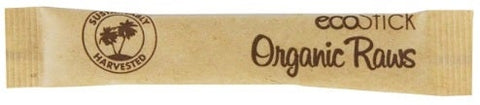Ecostick Turbinado Sugar Dispenser, 3 Gram -- 4 per case.