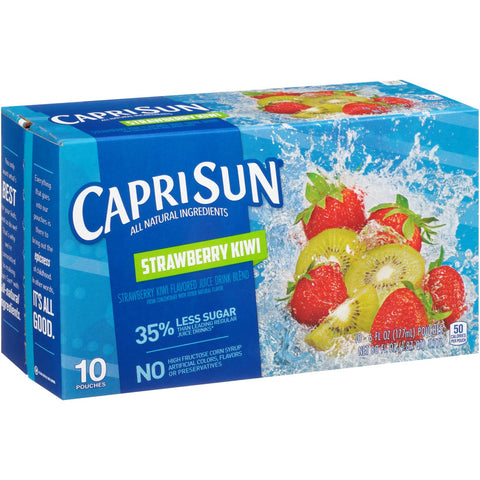 Capri Sun Strawberry Kiwi Juice Pouch, 6 Fluid Ounce -- 40 per case
