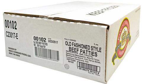 Kings Command Flame Broiled Mini Beef Patty, 1 Ounce -- 240 per case