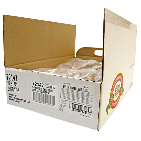 Kings Command Foods Fully Cooked 0.5 Ounce Swedish Meatballs, 10 Pound.