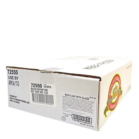 Kings Command Foods Raw Meatloaf with Sauce Packet, 24 Ounce -- 10 per case.