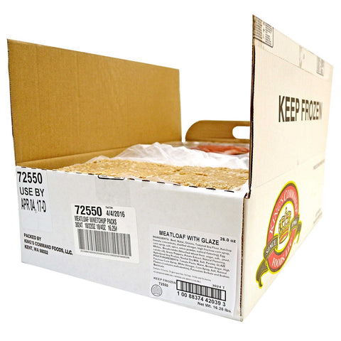 Kings Command Foods Raw Meatloaf with Sauce Packet, 24 Ounce -- 10 per case.