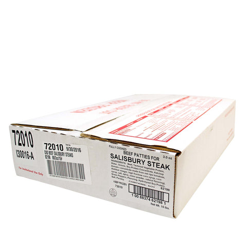 Kings Command Foods Fully Cooked Salisbury Steaks Portions, 3 Ounce -- 80 per case.
