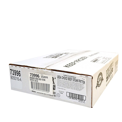Ranchers Supreme Raw Breaded Choice Beef Steak Fritter, 6 Ounce -- 24 per case.