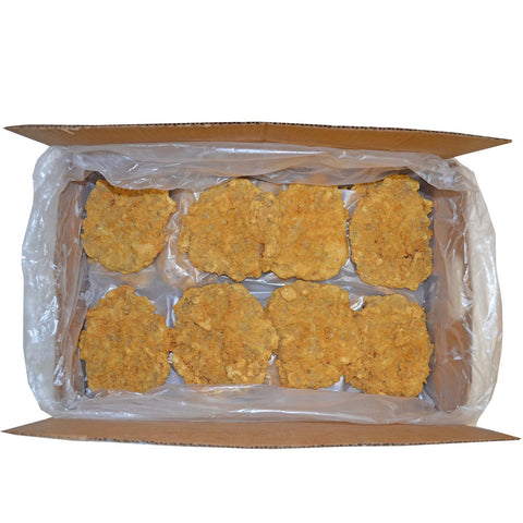 Ranchers Supreme Raw Breaded Choice Beef Steak Fritter, 6 Ounce -- 24 per case.
