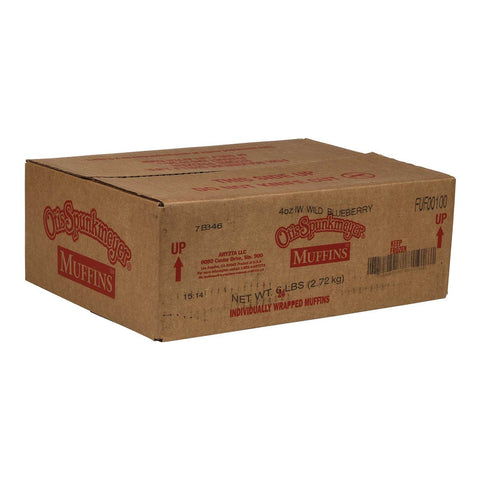 Otis Spunkmeyer Delicious Essentials Wild Blueberry Muffin, 4 Ounce -- 24 per case.