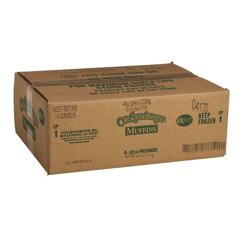 Otis Spunkmeyer Delicious Essentials Corn Muffin, 4 Ounce -- 24 per case.