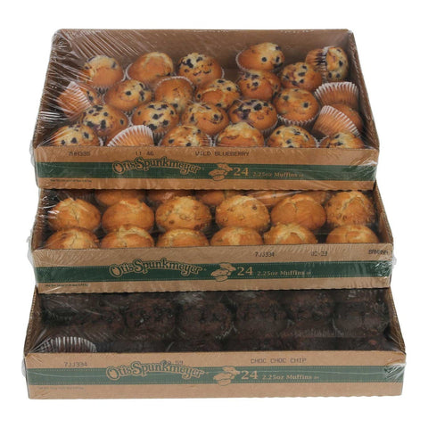 Otis Spunkmeyer Delicious Essentials Variety Muffin, 2.25 Ounce -- 96 per case.