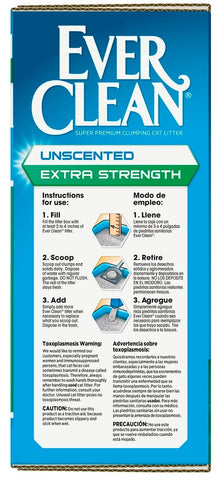 Ever Clean Extra Strength Unscented Cat Litter, 25 Pound