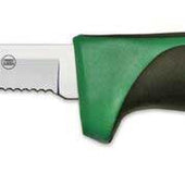 Dexter Russell Scalloped Utility Knife with Green Handle, 5 inch -- 6 per case