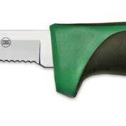 Dexter Russell Scalloped Utility Knife with Green Handle, 5 inch -- 6 per case