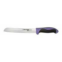 Dexter Russell Scalloped Purple Handle Bread Knife, 8 inch -- 6 per case