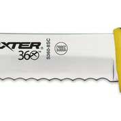 Dexter Russell Scalloped Yellow Handle Bread Knife, 8 inch -- 6 per case