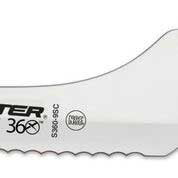 Dexter Russell Scalloped Red Handle Offset Slicer, 9 inch -- 6 per case