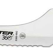 Dexter Russell Scalloped Yellow Handle Offset Slicer, 9 inch -- 6 per case