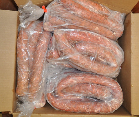 Texas Smokers Jalapeno and Cheese Smoked Sausage Rope, 20 Pound