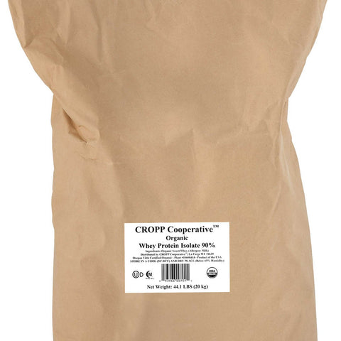 Organic Valley Organic Whey Protein Powder Isolate 90%, 44.1 Pound